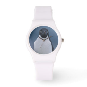 Adelie Penguin over ijs Horloge
