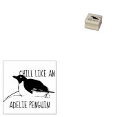 Adelie Penguin Rubberstempel (Gestempeld)
