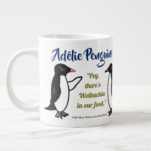 Adélie Penguins 20 oz. mok van RoseWrites (Links)