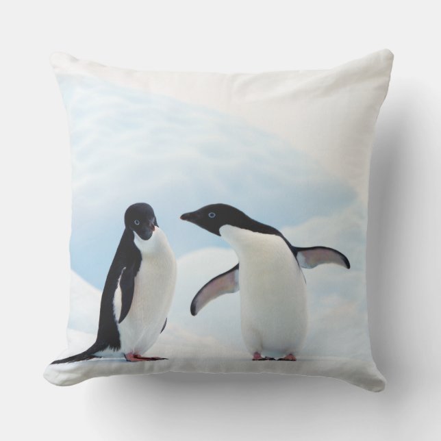 Adelie Penguins Buitenkussen (Voorkant)