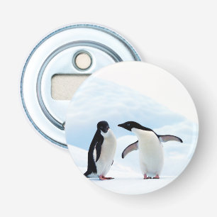 Adelie Penguins Button Flesopener