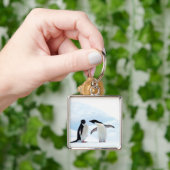 Adelie Penguins Sleutelhanger (Hand)