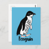 Adelie pinguins briefkaart (Voorkant / Achterkant)