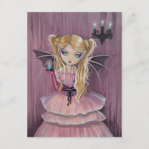 Adeline en carte postale de fée vampire gothique r