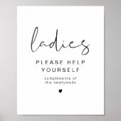 ADELLA Edgy Modern Dames Bathroom Toiletry Poster (Voorkant)