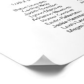 ADELLA Edgy Modern Minimalist Seating Chart Poster (Hoek)