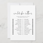 ADELLA Minimal zou ze liever bruids spel Kaart (Voorkant)