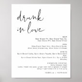 ADELLA Minimalistisch Verliefd Bar Menu Bord Poster (Voorkant)