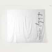 ADELLA Modern Minimal Baby shower Photo Tapestry Wandkleed (Voorkant (horizontaal))