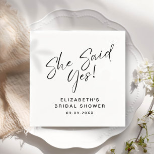 ADELLA Modern Minimal Ze zei ja Vrijgezellenfeest Servet