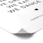 ADELLA Modern minimale bruiloft Poster (Hoek)