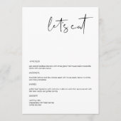 ADELLA - Modern Minimalist 5x7" - Menu Eat (Voorkant)