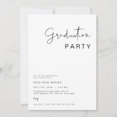 ADELLA Modern Minimalist Graduation Party Kaart (Voorkant)