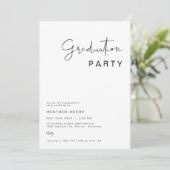 ADELLA Modern Minimalist Graduation Party Kaart (Staand voorkant)