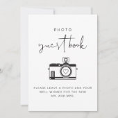 ADELLA Modern Minimalist Photo Guestbook Kaart (Voorkant)