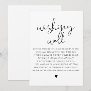 ADELLA Modern minimalist Wishing Well Sign Kaart