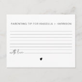 ADELLA Modern Ouderschap Advice and Tips Card Game Informatiekaartje (Voorkant)