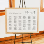 ADELLA Moderne Mariage Alphabétique<br><div class="desc">Ce panneau mariage de carte de sièges est doté d'une police manuscrite pointue et d'un design minimaliste moderne. Son agencement alphabétique permet à vos invités de trouver facilement leurs sièges. Ceci est particulièrement utile avec un grand nombre de clients. Associez ce tableau de sièges à tout ce qui se trouve...</div>