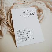 ADELLA - Moderne minimaliste Faire-part Fiançaille