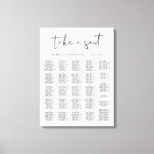 ADELLA Moderne minimalistische alfabetische zitpla Canvas Afdruk