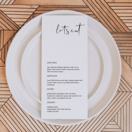 ADELLA - Moderne Minimalistische menuweergave Menu