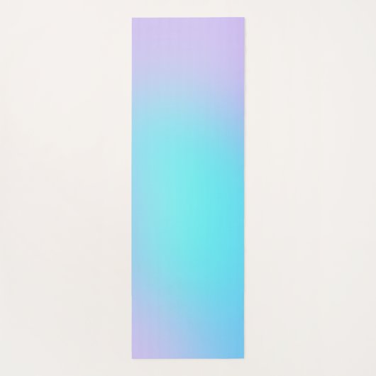Adem Aqua en Lavendel Gradiënt Yogamat (Achterkant)