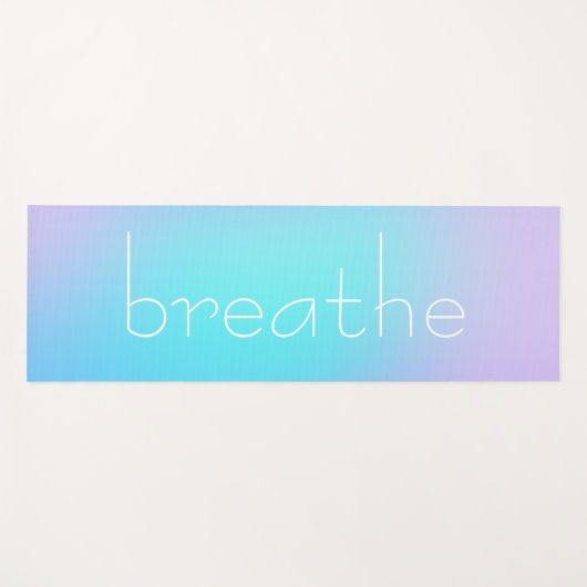 Adem Aqua en Lavendel Gradiënt Yogamat (Voorkant (horizontaal))