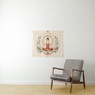 Adem Evenwicht Wees Mindfulness Poster Wandkleed