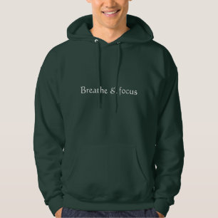 Adem & Focus Minimalistische Mindfulness Citaat Hoodie