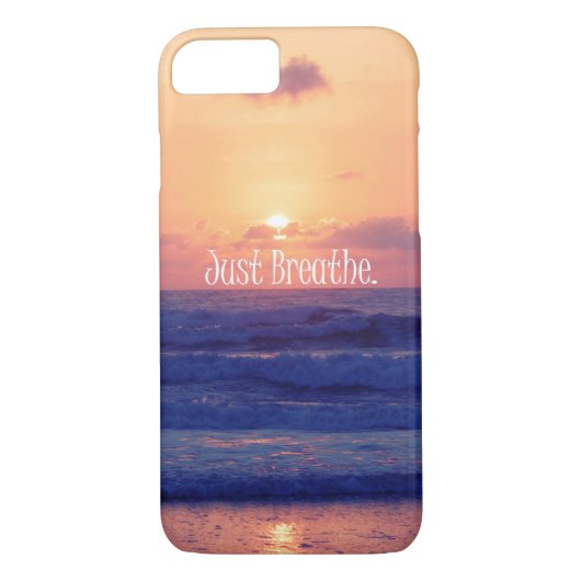 Adem gewoon. Beach Ocean Sunset Case-Mate iPhone Case (Achterkant)