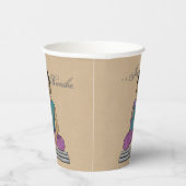 Adem gewoon kalmerende zittende Boeddha Papieren Bekers (Rechts)