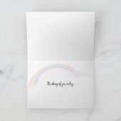 Adem gewoon met Rainbow Heart Kaart (Binnen)