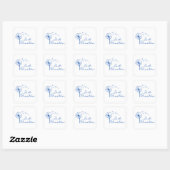 Adem gewoon Stick met paardenbloem Vierkante Sticker (Vel)