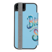 Adem het Zee in Incipio iPhone Portemonnee Hoesje (Agenda Achterkant)