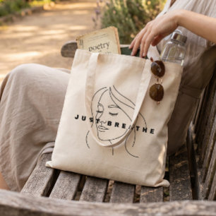 Adem In Canvas Tas   Minimalistische Lijn