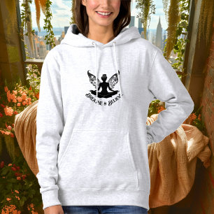 Adem in & Geloof – Black Fairy Yoga Design Hoodie