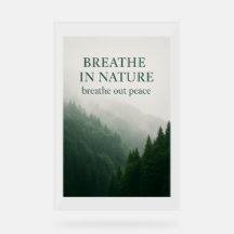 Adem in Natuur Motivatie Bos Poster – MIS