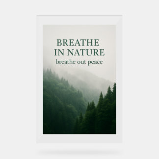 Adem in Natuur Motivatie Bos Poster – MIS
