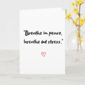 Adem in vrede kaart (Gele Bloem)