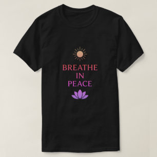 Adem in vrede – Mindful Zen Minimalistisch ontwerp T-shirt