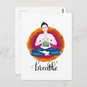 adem. kalligrafie briefkaart (Voorkant / Achterkant)