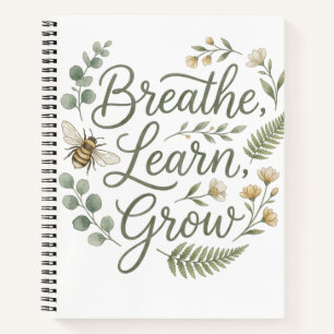 Adem Leer Groei Mindfulness voor bewuste leefstijl Notitieboek