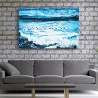 Adem Quote Hawaï Turquoise Ocean Waves Foto