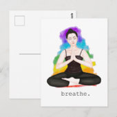 adem. regenboog briefkaart (Voorkant / Achterkant)