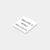 Adem Reset Calm Reminder Custom Post It Notes (Schuin)