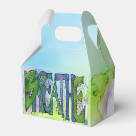 ADEM/stropdas kleurstof achtergrond behandelen doo Bedankdoosjes