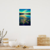 Adembenemend canvas onder de Azure Canopy Poster (Keuken)