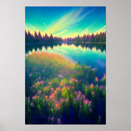 Adembenemend canvas onder de Azure Canopy Poster