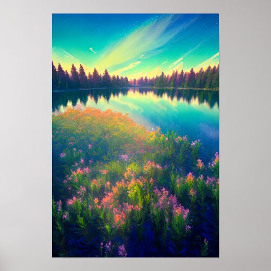 Adembenemend canvas onder de Azure Canopy Poster (Voorkant)