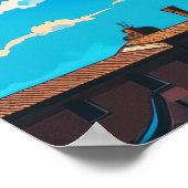 Adembenemend Uitzicht van de scheve toren van Pisa Poster (Hoek)